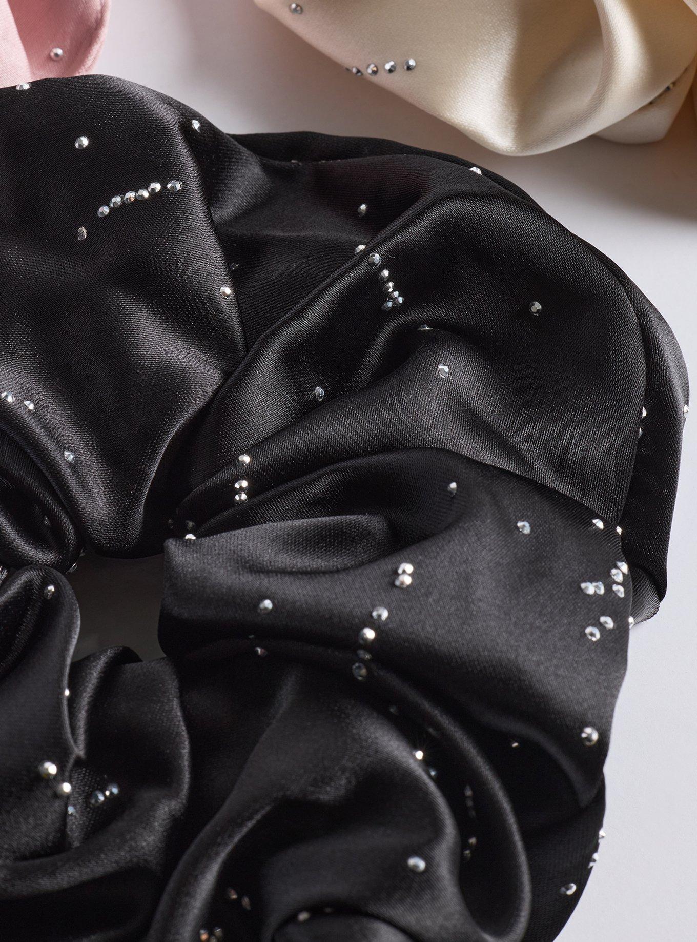 Oversized Satin Scrunchie Set, , alternate