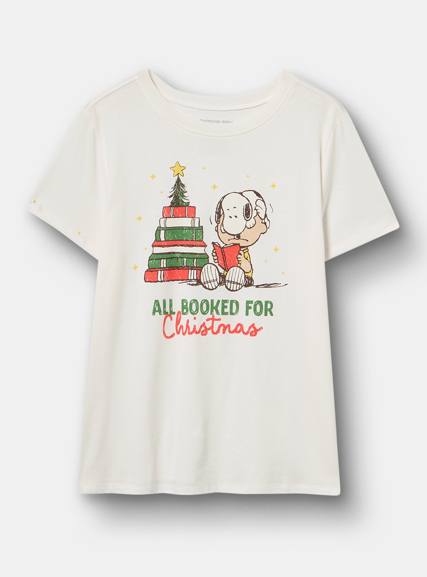 Peanuts Christmas Classic Cotton Crew Tee, WHISPER WHITE, hi-res