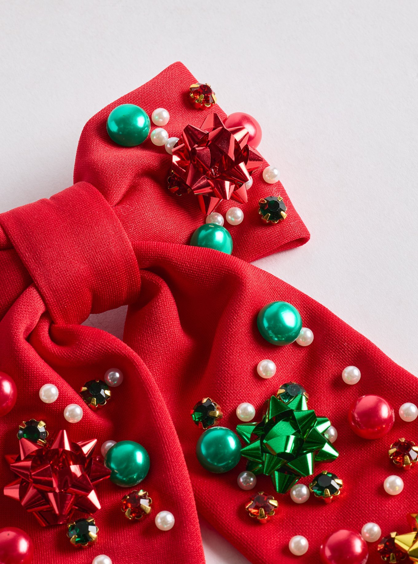 Festive Hair Bow, , alternate