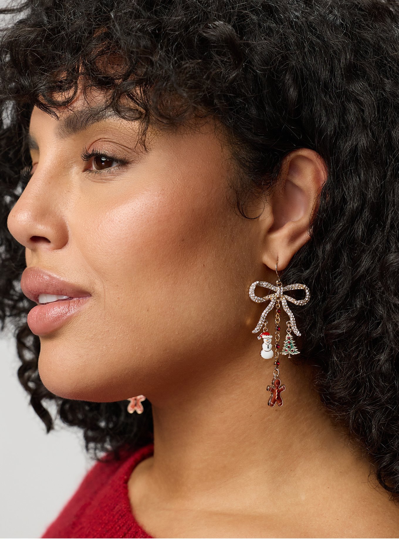 Christmas Charm Dangle Earring, , alternate