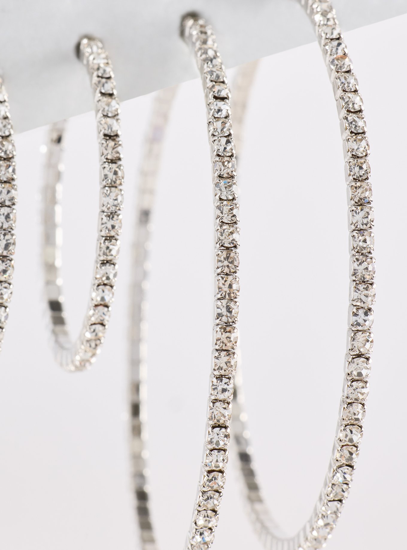 Rhinestone Hoop Set, , alternate