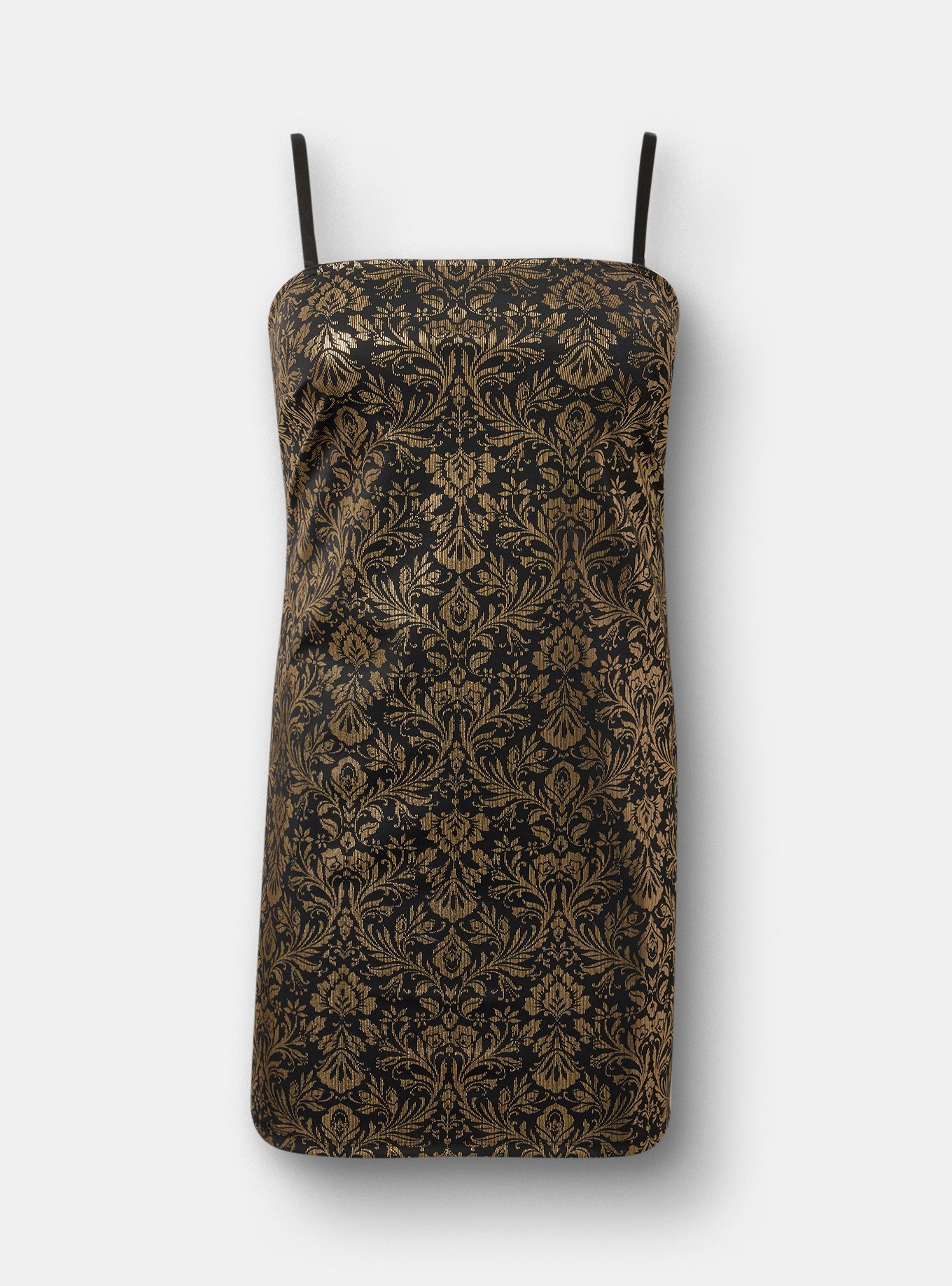 Studio Mini Sleeveless Dress, VINE DAMASK GOLD, flat