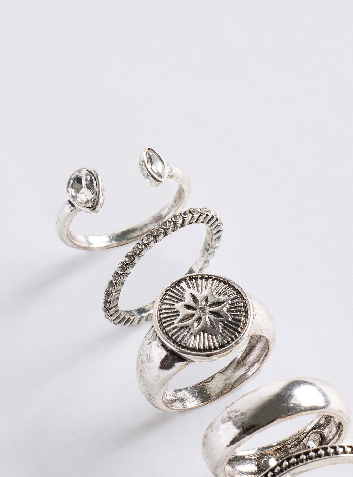 Solstice Ring Set, SILVER, alternate