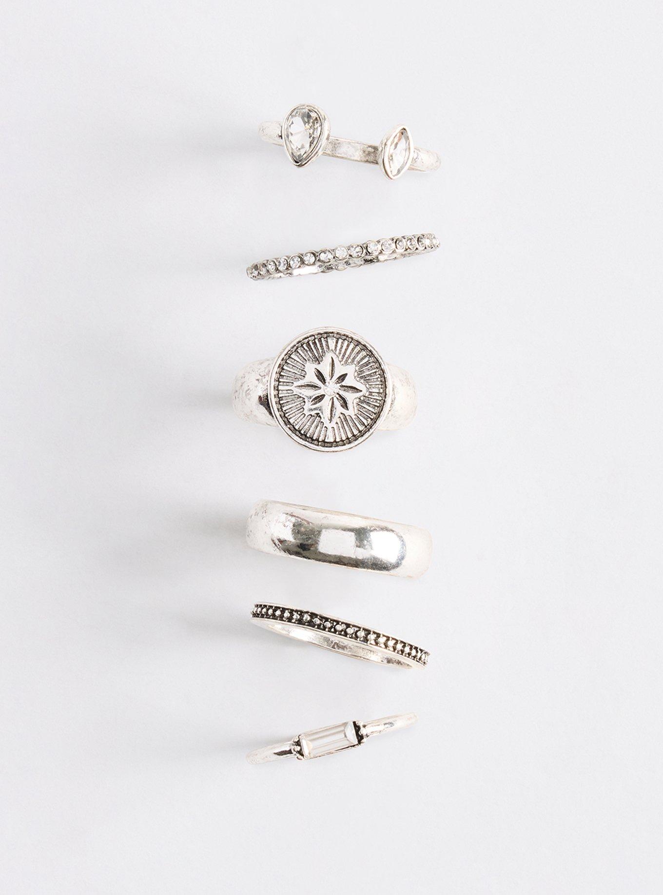 Solstice Ring Set, SILVER, hi-res
