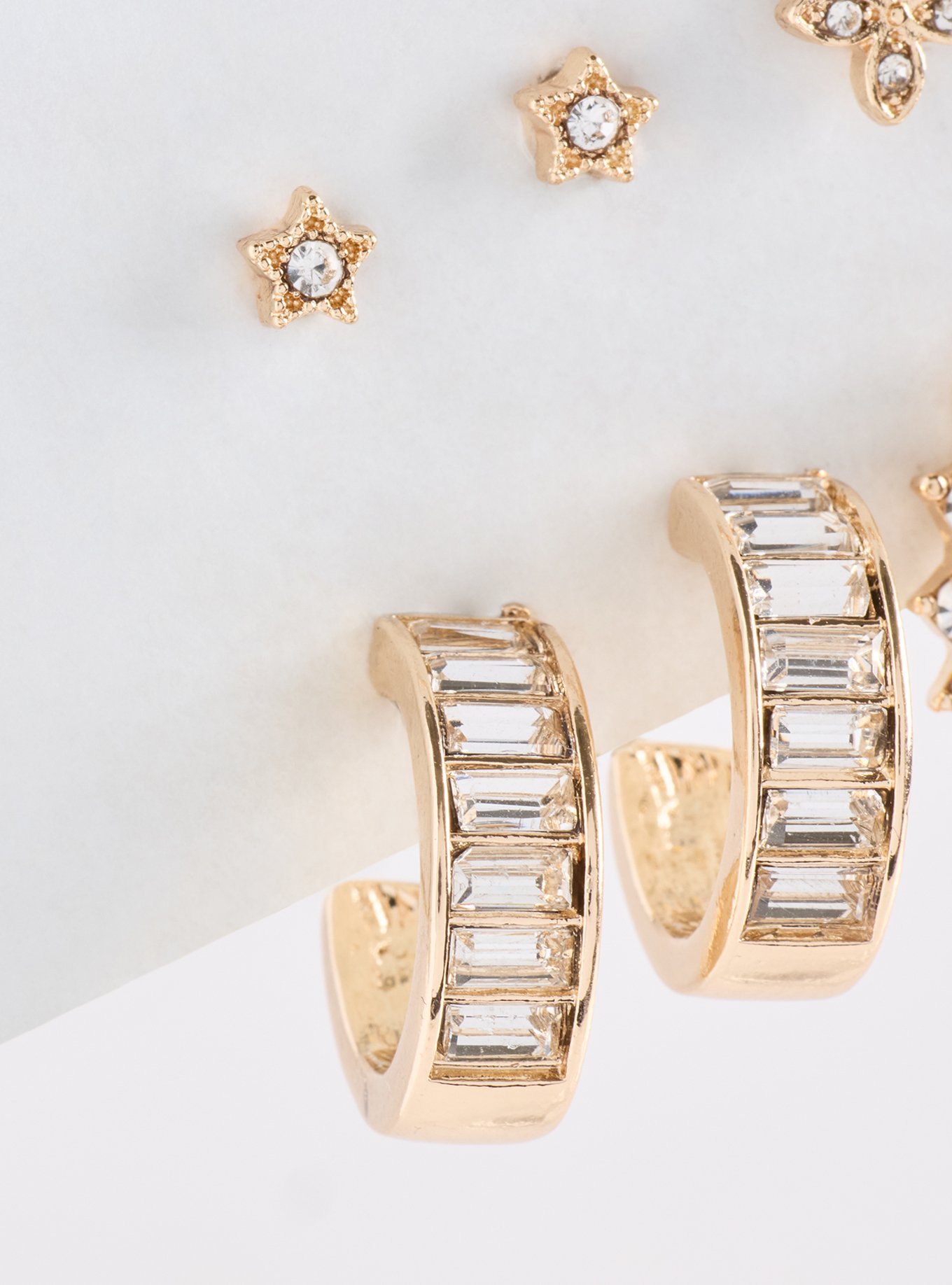 Plus Size Celestial Stud Earring Set, , alternate