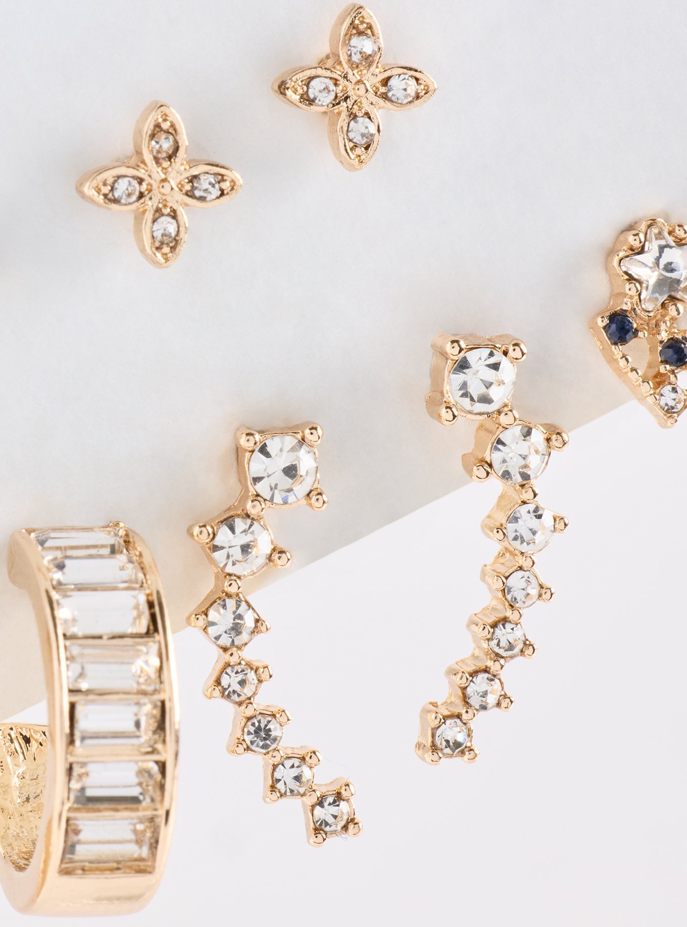 Plus Size Celestial Stud Earring Set, , alternate