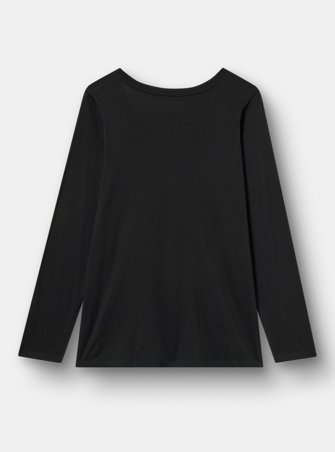 Classic Heritage Jersey Long Sleeve V-Neck Tee, MERRY AF DEEP BLACK, alternate