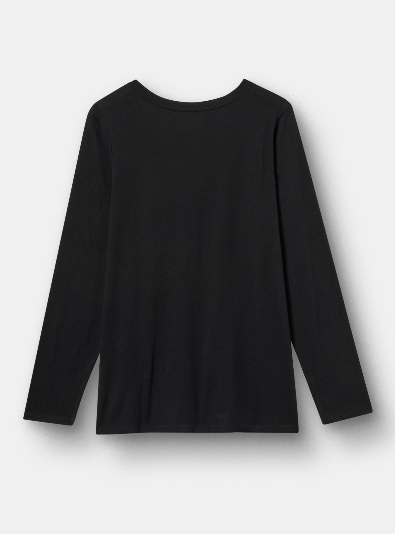 Classic Heritage Jersey Long Sleeve V-Neck Tee, DEAD INSIDE SKELLIES DEEP BLACK, alternate