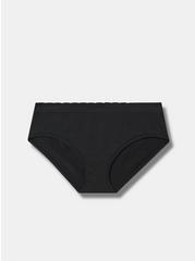 Seamless Smooth Mid-Rise Hipster Panty, RICH BLACK, hi-res