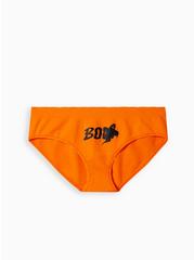 Seamless Smooth Mid-Rise Hipster Panty, GHOST FACE ORANGE, hi-res