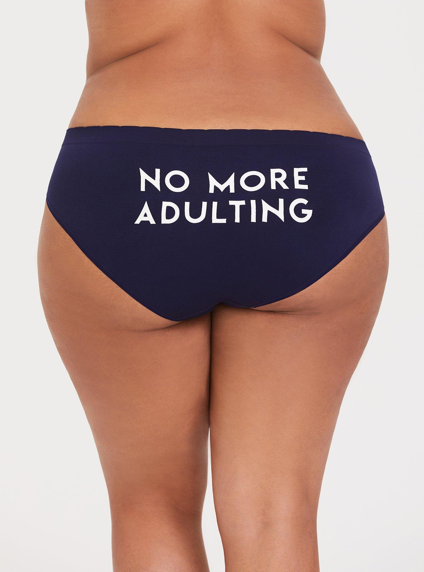 Seamless Smooth Mid-Rise Hipster Panty, NO MORE ADULTING, hi-res