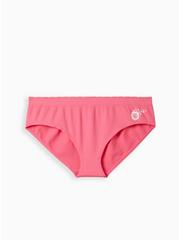 Seamless Smooth Mid-Rise Hipster Panty, ONE THE SUN PINK, hi-res