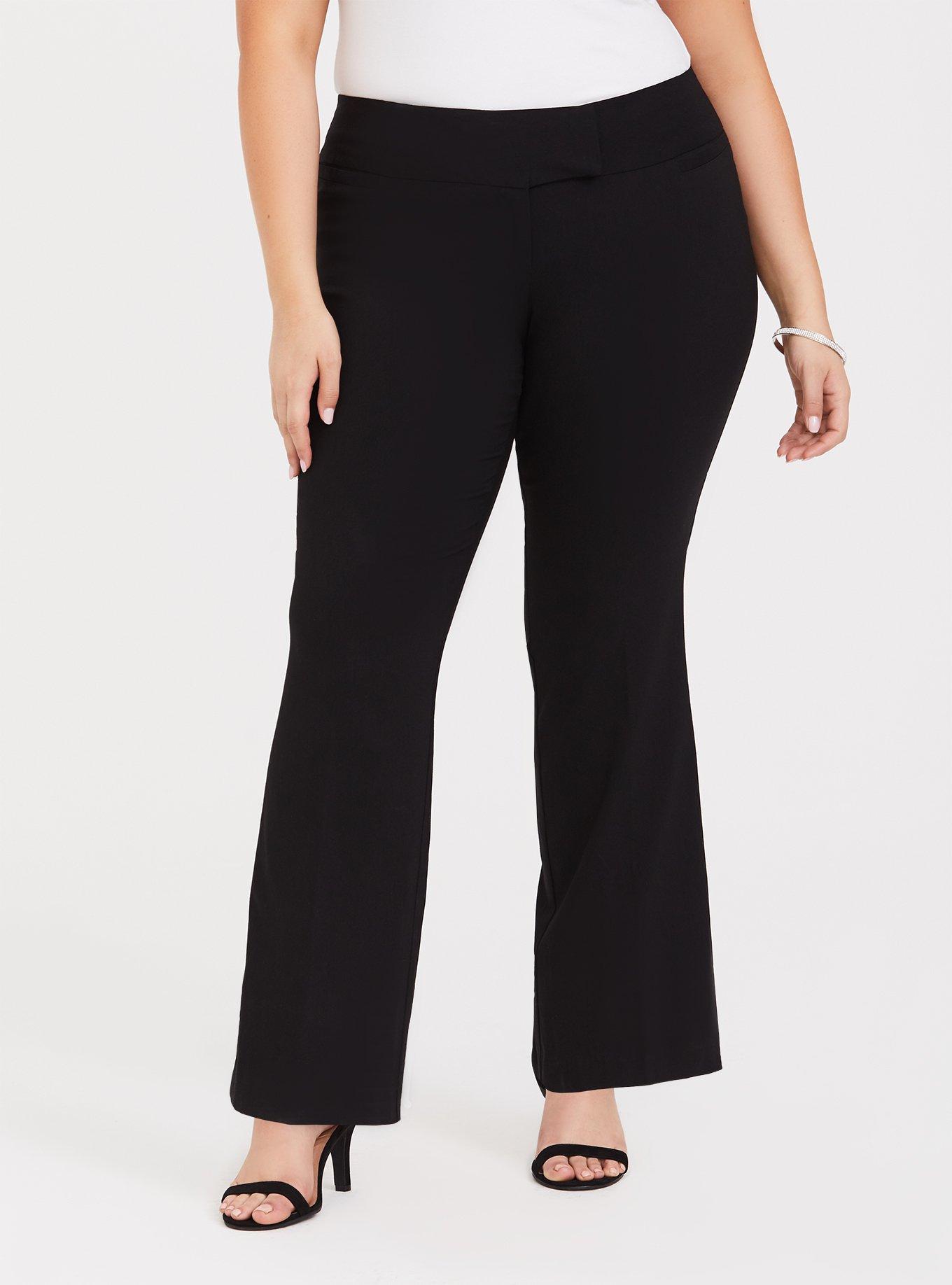 Black Relaxed Trouser Pant, , hi-res