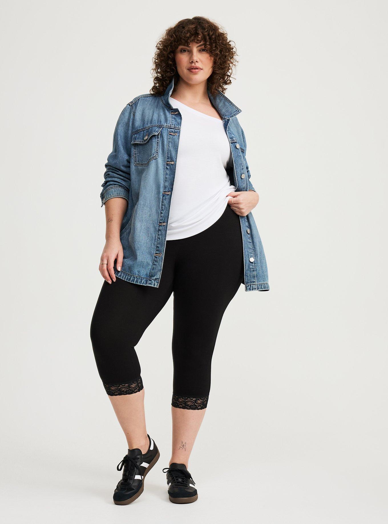 Plus Size - Super Soft Performance Jersey Capri Active Legging With Front  Pockets - Torrid