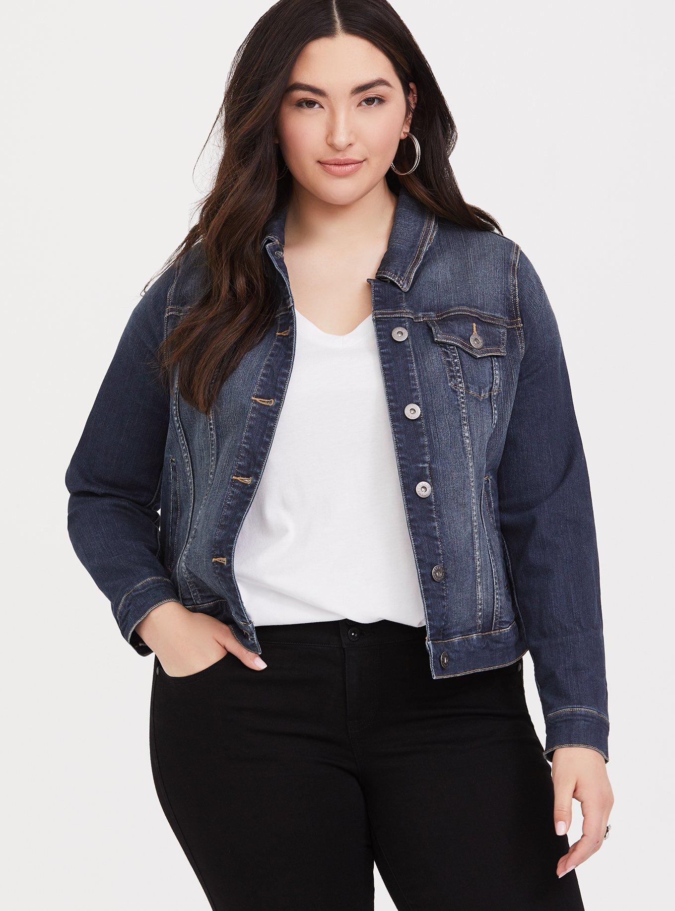 WomenStretch Wash Denim Coat and Mini Skirt Two-Piece Set - The Little  Connection