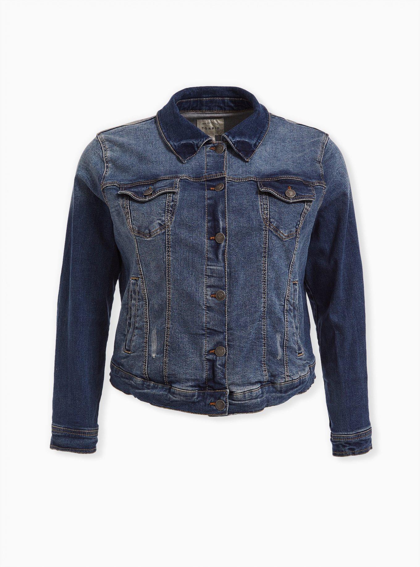 Archetypes cropped wrap-effect denim jacket