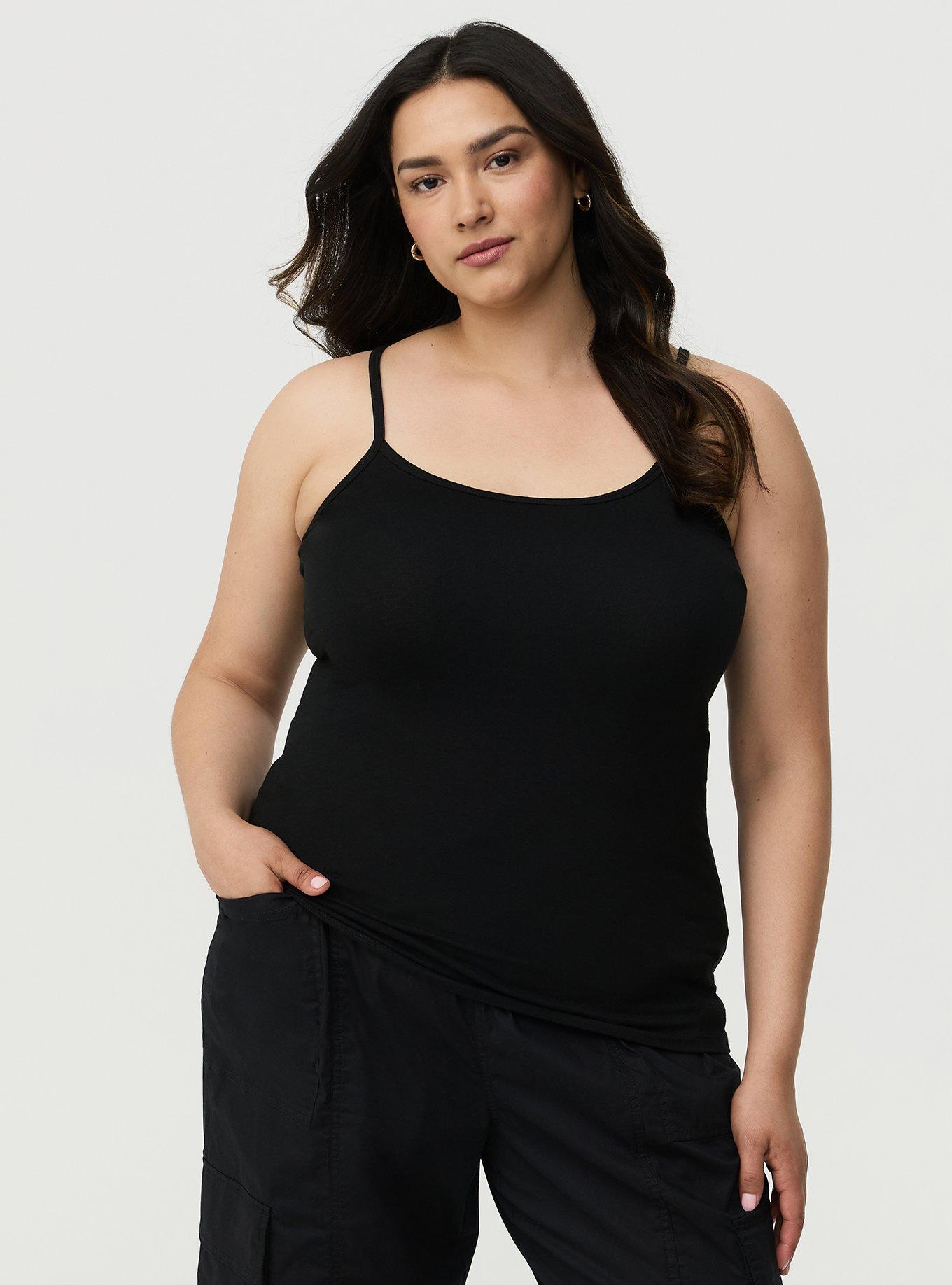 Foxy Cami, DEEP BLACK, hi-res