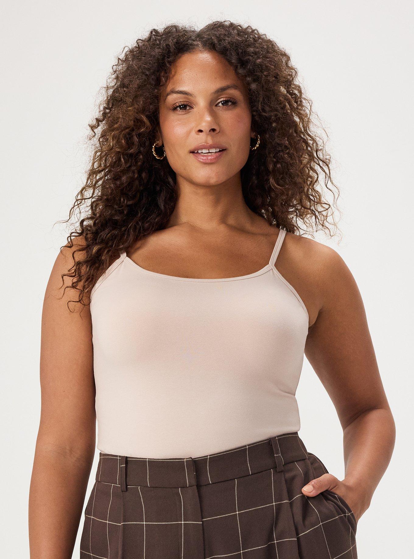 Plus Size Foxy Cami, MUSHROOM, alternate