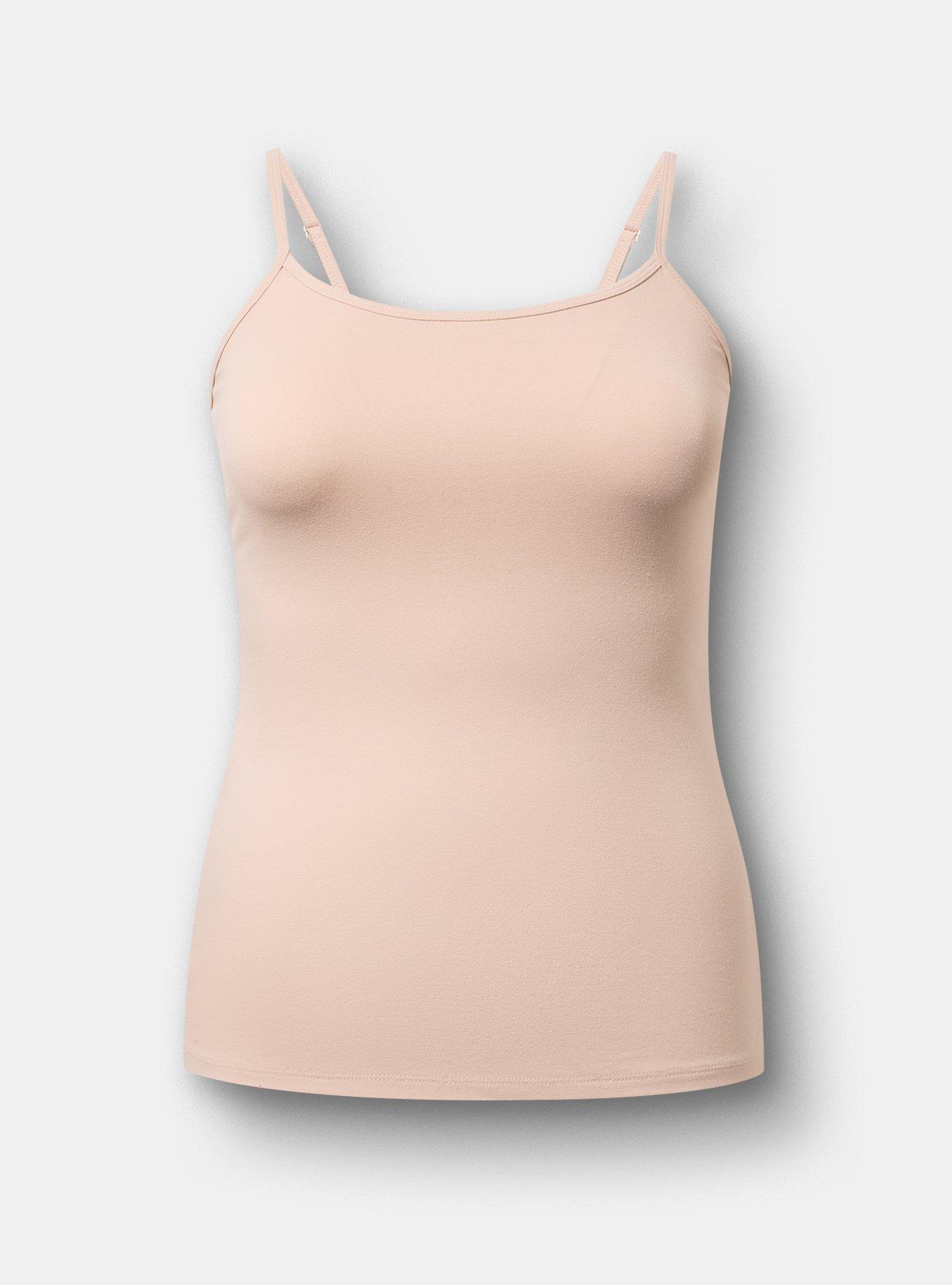 Plus Size Foxy Cami, MUSHROOM, flat