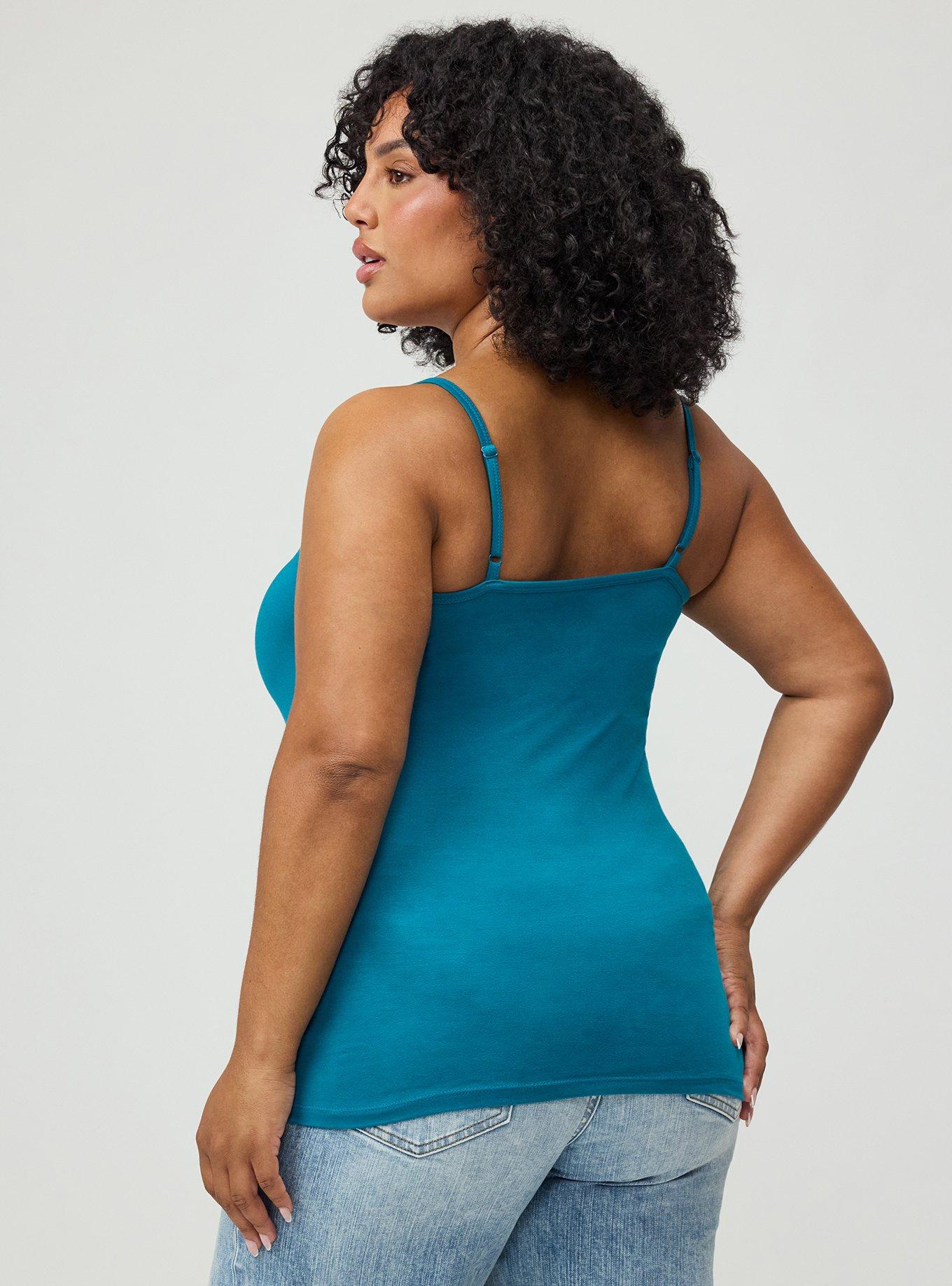 Plus Size Foxy Cami, OCEAN DEPTHS, alternate