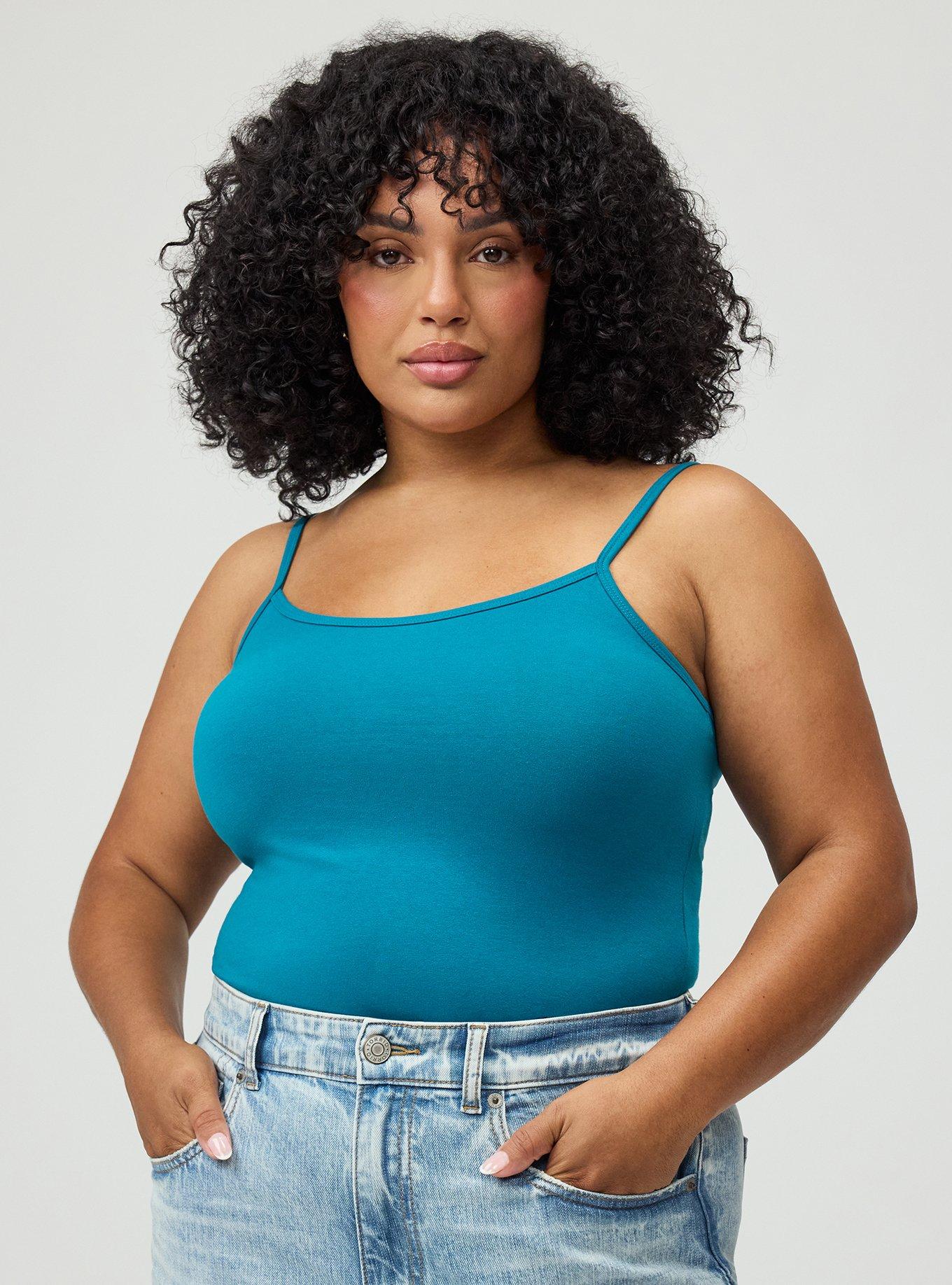 Plus Size Foxy Cami, OCEAN DEPTHS, alternate