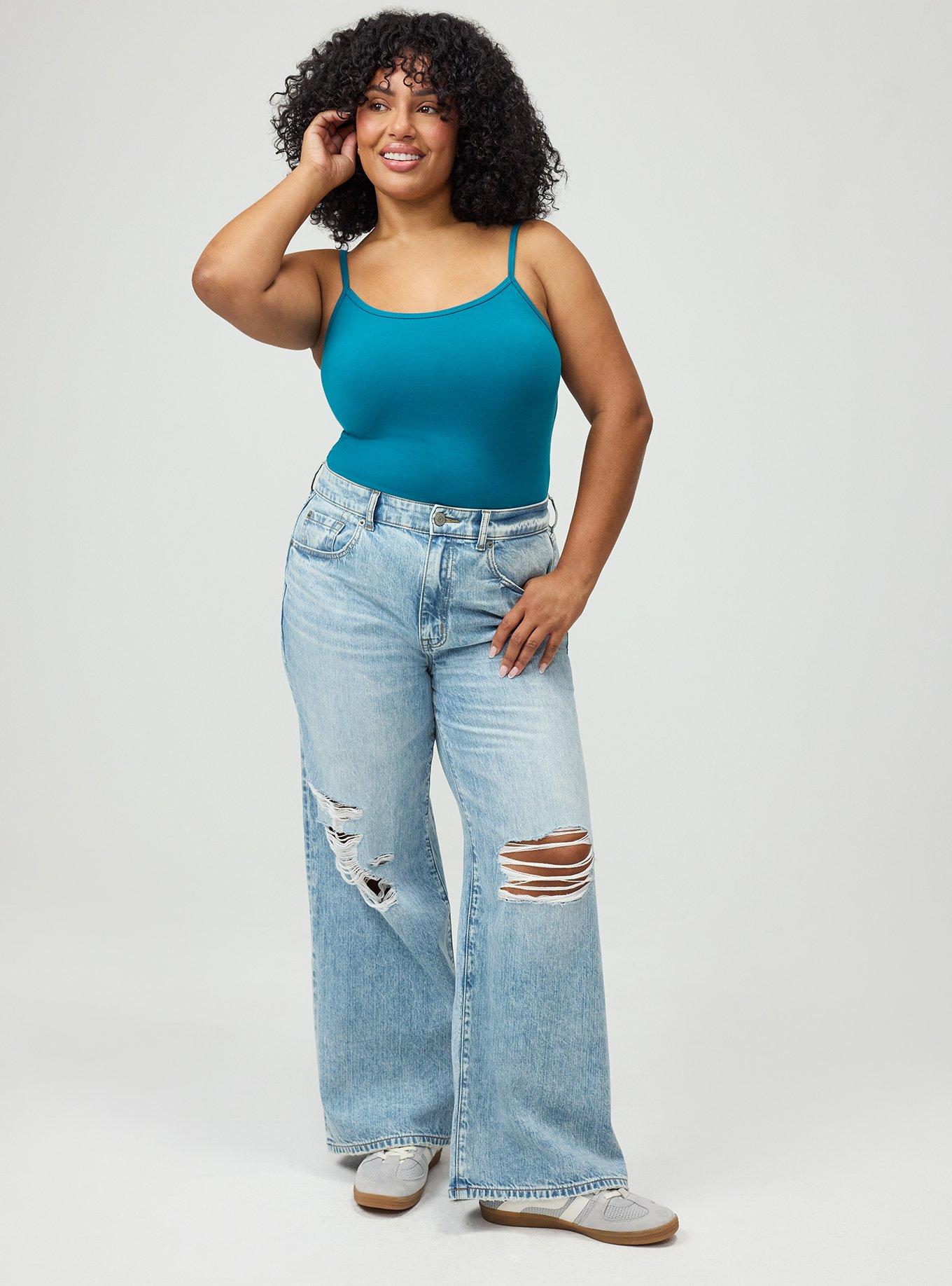 Plus Size Foxy Cami, OCEAN DEPTHS, alternate