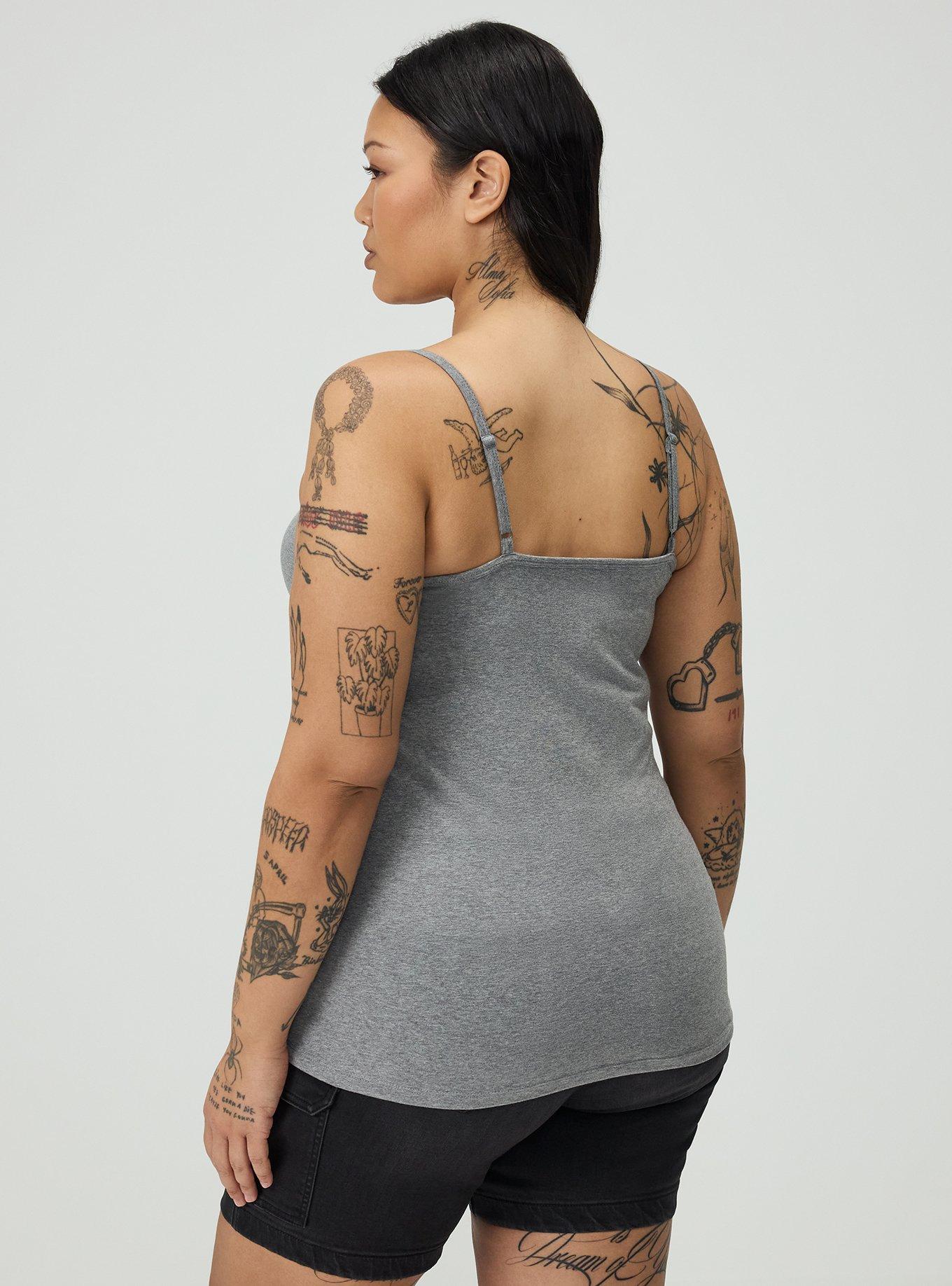 Foxy Cami, MED HEATHER GREY, alternate