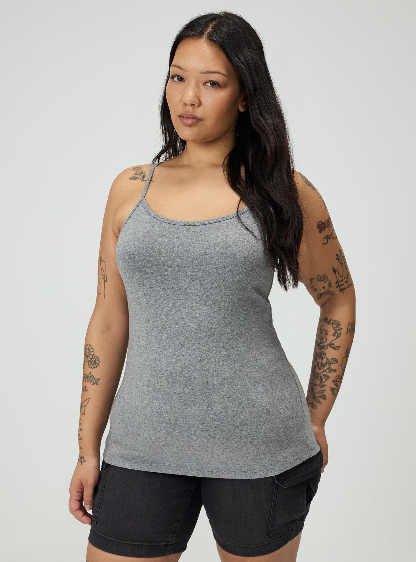 Foxy Cami, MED HEATHER GREY, hi-res