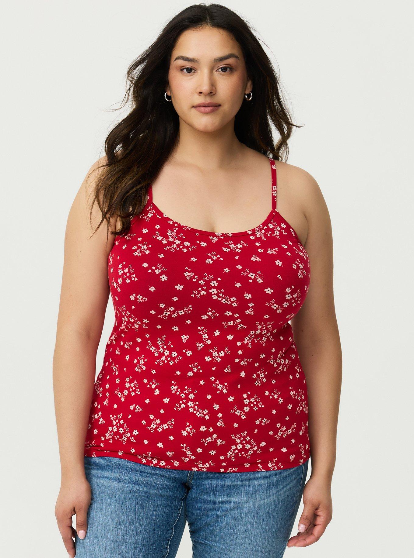 Foxy Cami, CLASSIC DITSY FLORAL RED, hi-res