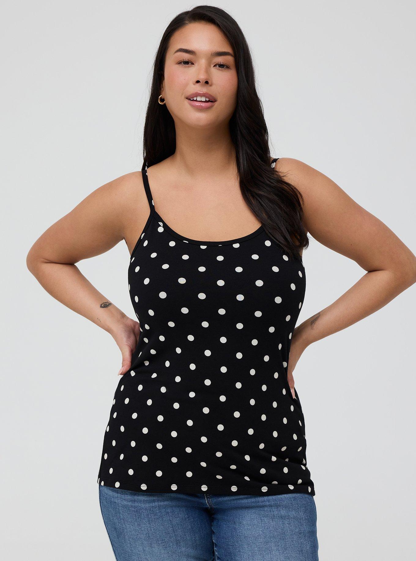 Foxy Cami, COMMIT DOT BLACK, hi-res