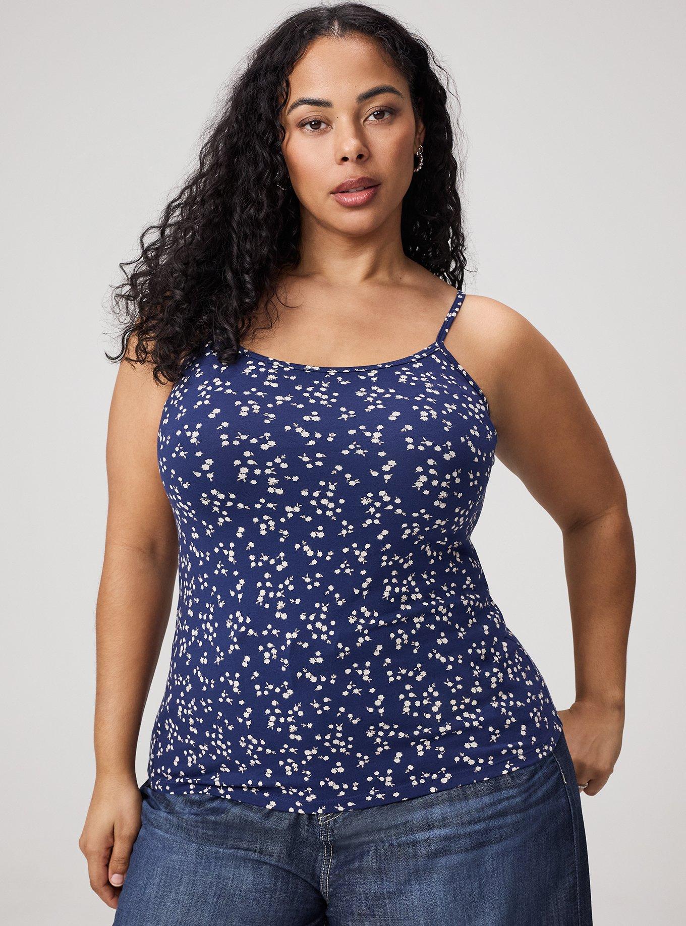 Foxy Cami, BETTY DITSY FLORAL NAVY, hi-res