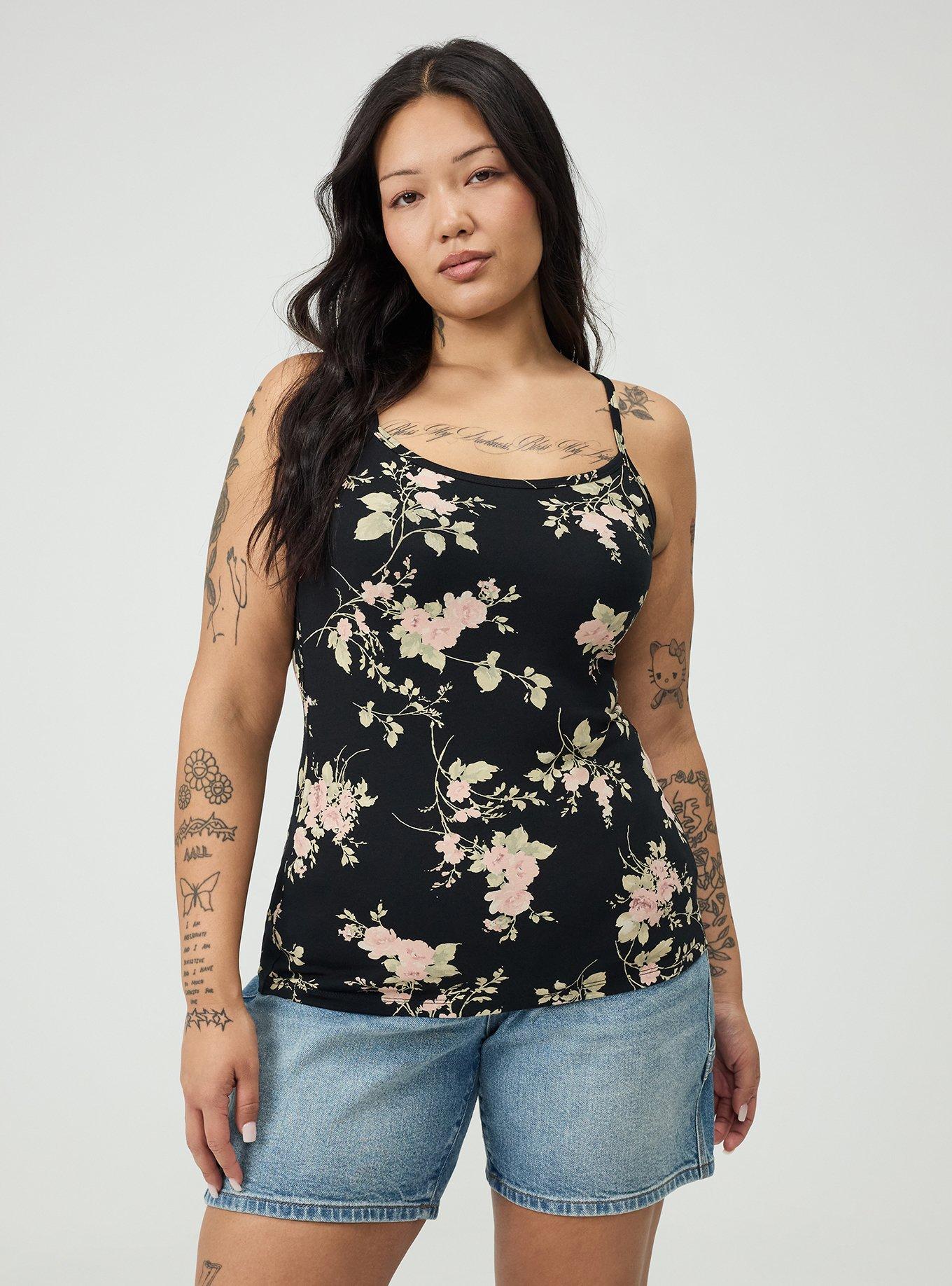 Foxy Cami, GRACE FLORAL BLACK, hi-res