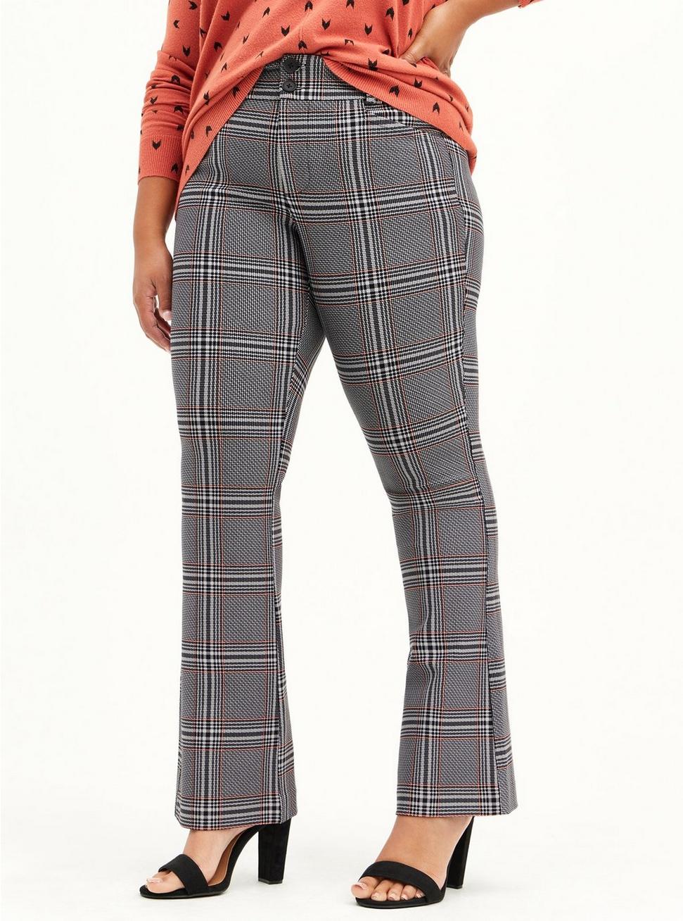 Trouser Slim Boot Studio Luxe Ponte Mid-Rise Pant, OTHER PRINTS, hi-res