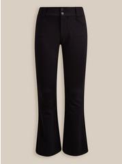 Plus Size Trouser Slim Boot Studio Luxe Ponte Mid-Rise Pant, DEEP BLACK, hi-res