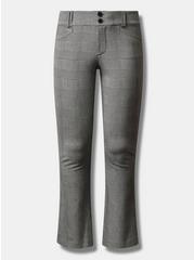 Trouser Boot Studio Luxe Ponte Mid-Rise Pant, GLEN PLAID, hi-res