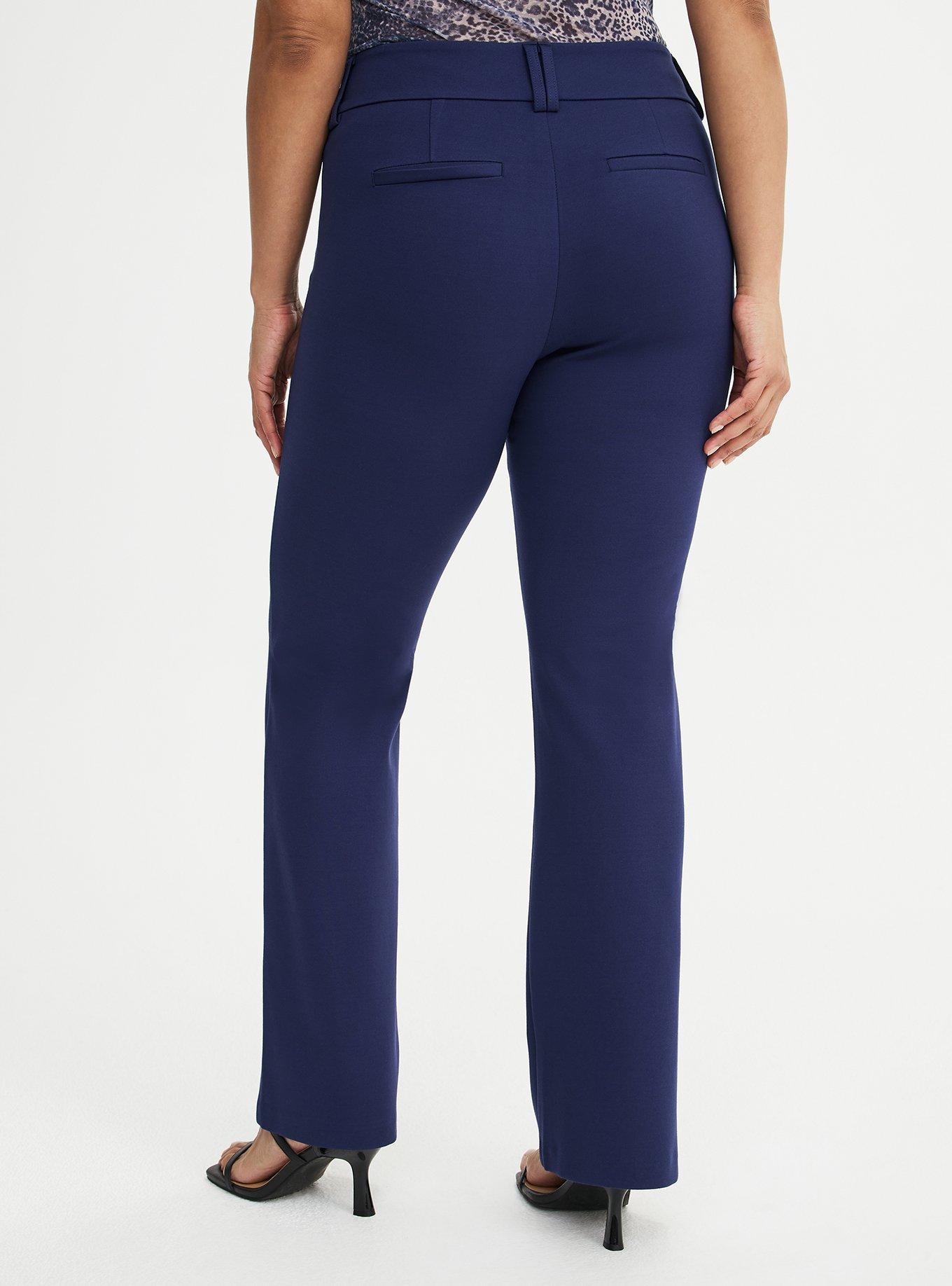 Trouser Bootcut Ponte Pant, PEACOAT, alternate