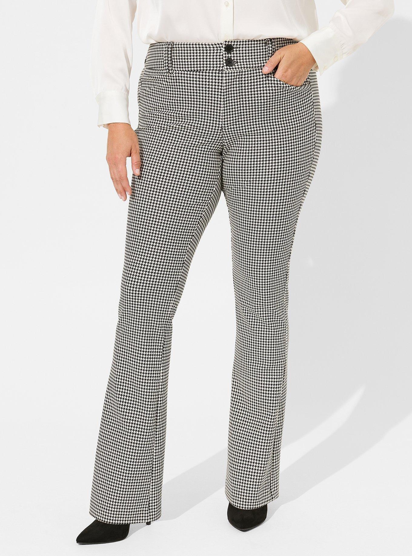 Buy Women Red Check Knit Tapered Pants Online at Sassafras