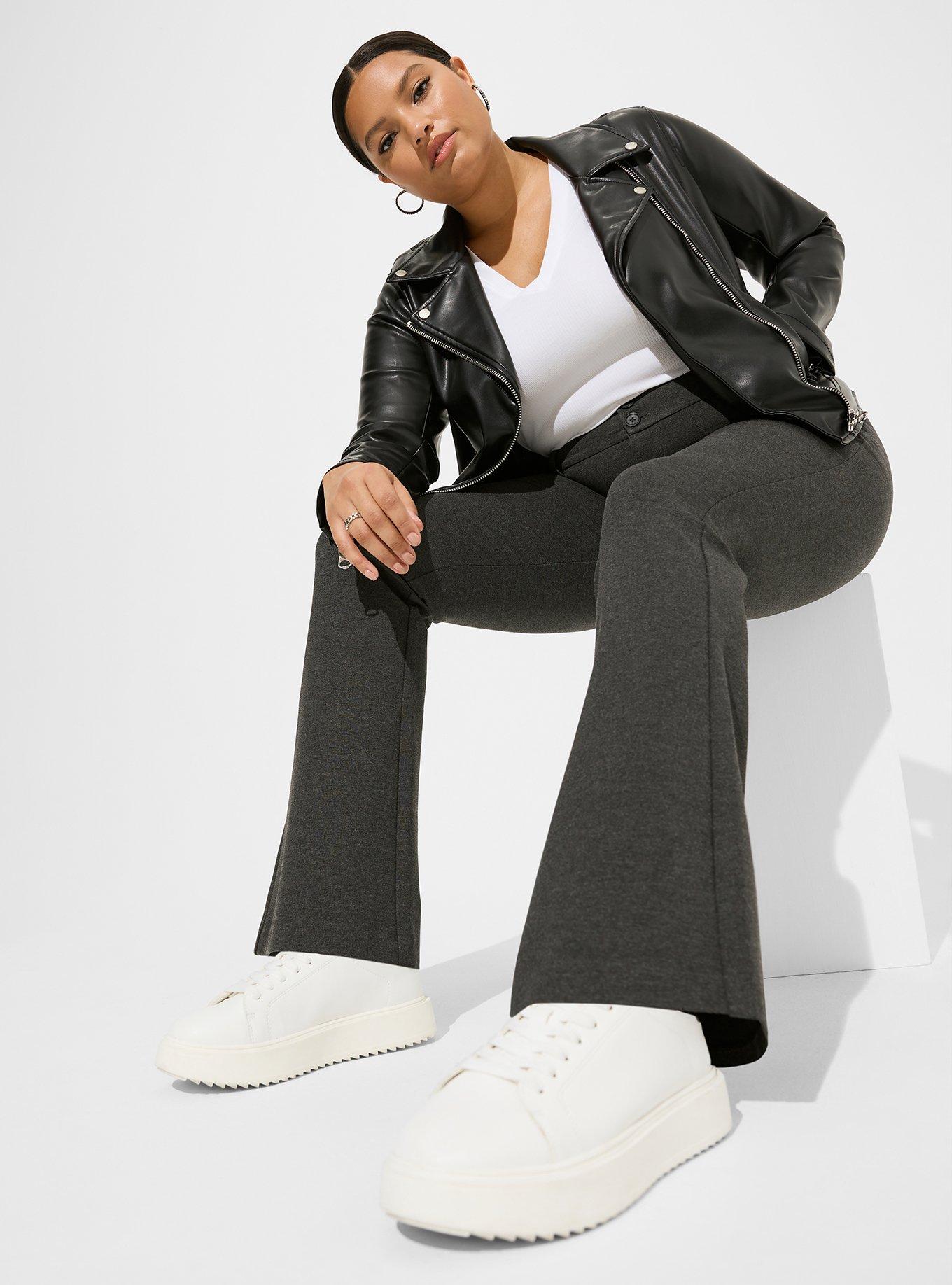 Plus Size - Trouser Boot Studio Luxe Ponte Mid-Rise Pant - Torrid