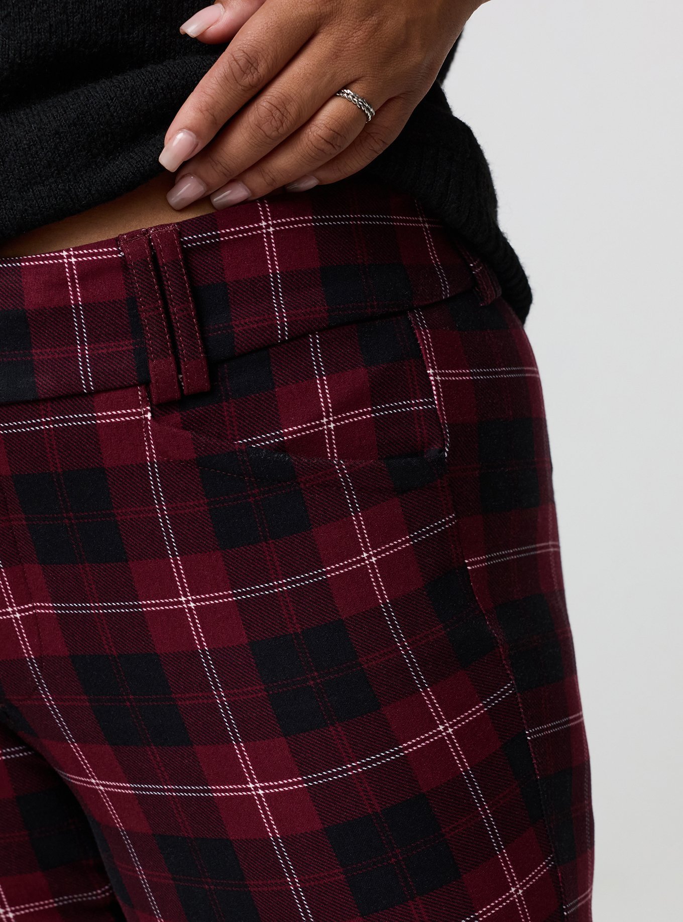 Studio Trouser Bootcut Ponte Pant, BUFFALO UPDATE BURGUNDY, alternate