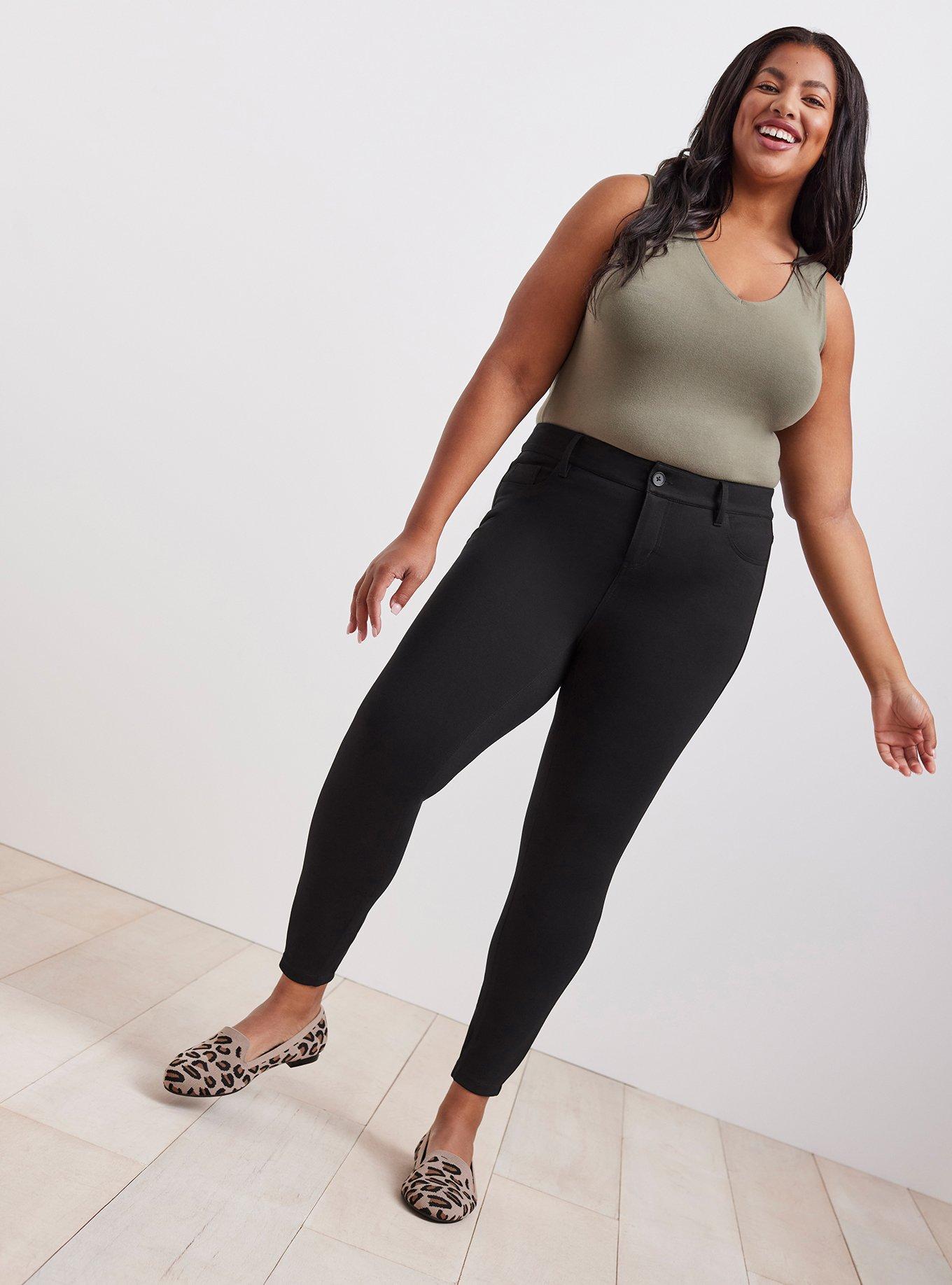 Plus Size - Skinny Studio Luxe Ponte Mid-Rise Pant - Torrid