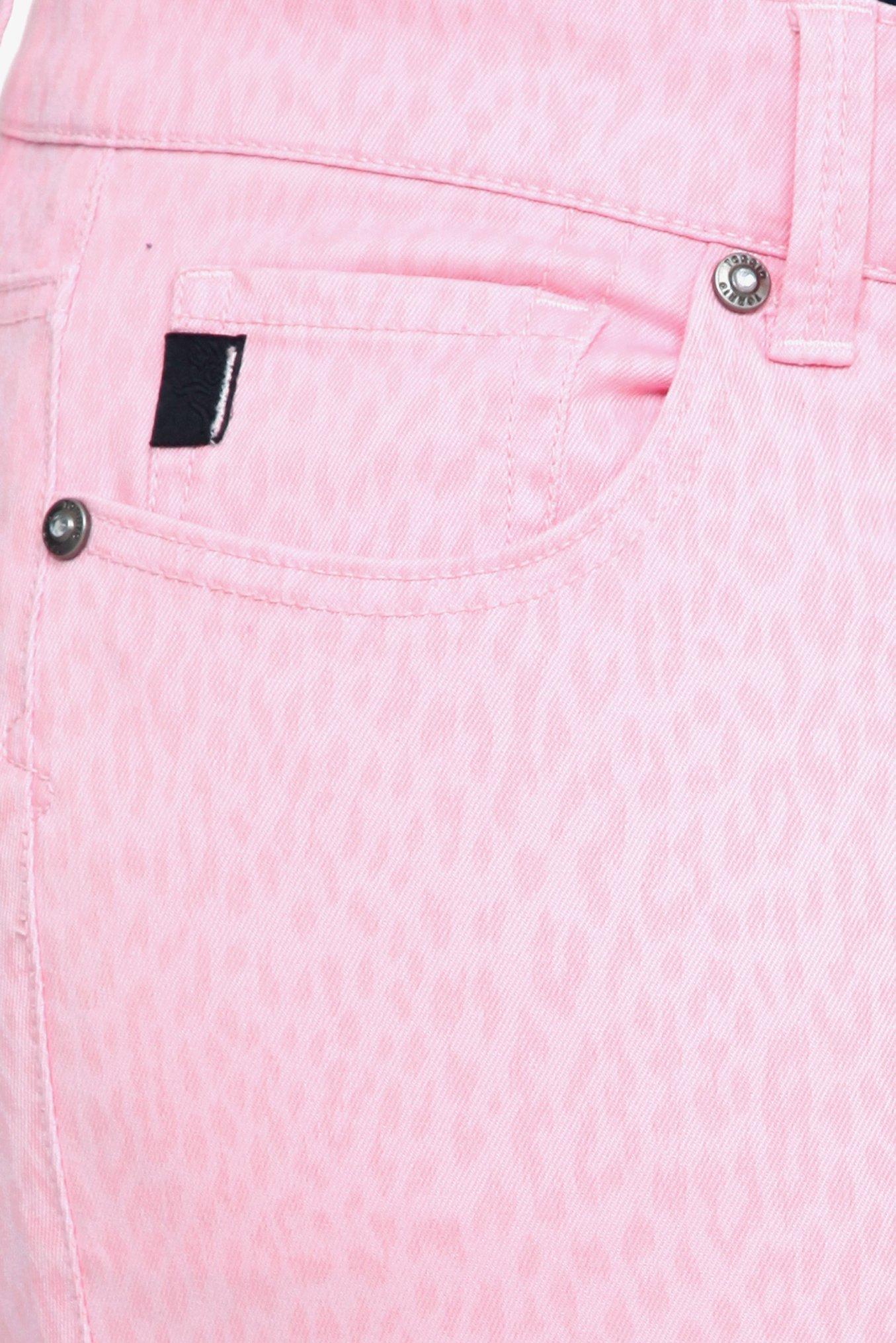 Plus Size Torrid Denim - Pink Leopard Ankle Zip Stiletto Jeans, PINK LEOPARD, alternate