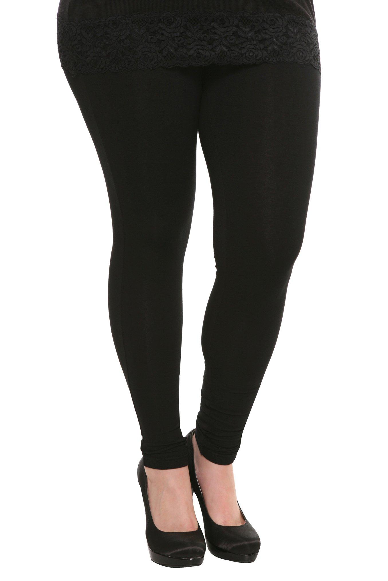 Basic Black Leggings, DEEP BLACK, hi-res