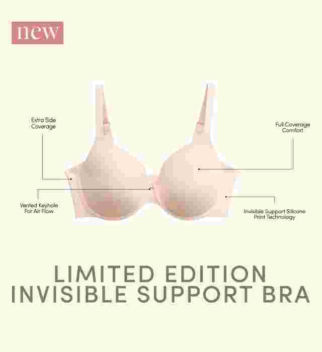 Invisible Support Full-Coverage Bra