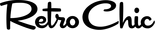 A logo on a white background featuring the text 'Retro Chic' in black handwritten-style script font with connected lettering. The text is contained within a light gray rounded rectangular pill-shaped background. Above the logo, partially visible pink text reads 'nds' which appears to be cut off at the left edge of the image.