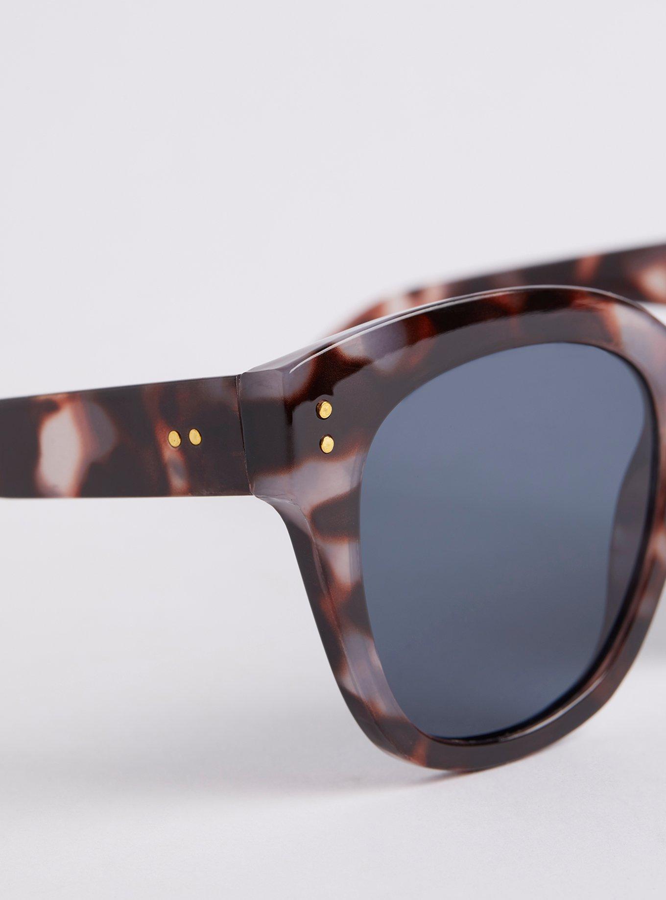 Plus Size - Cateye Sunglasses - Milky Tortoise with Smoke Lens - Torrid